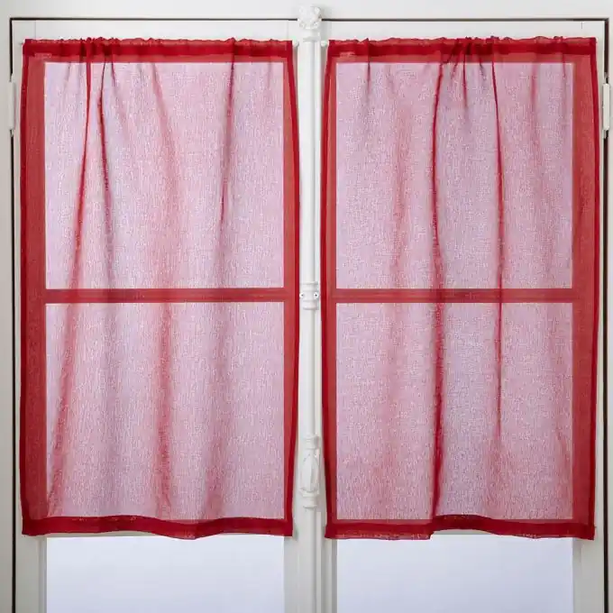 Vorhang Ruby Memory Uni 60x90cm – Elegantes Paar Gratis Versand