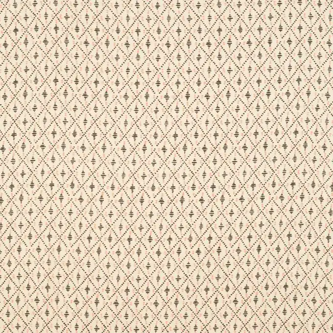 Mousseline-Tuch Ecru Diamantenmuster 145cm Breite Bestpreis