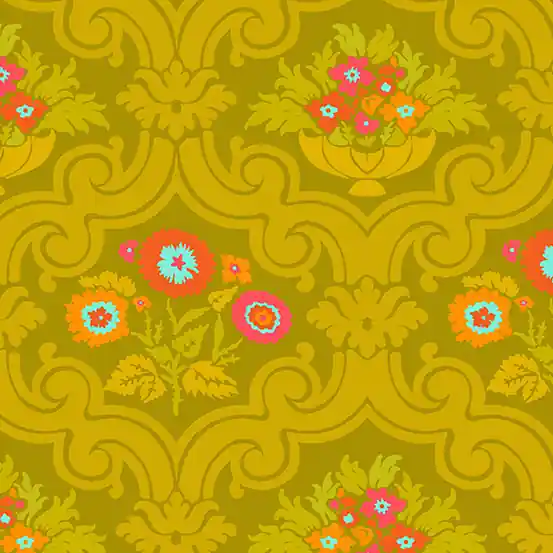 Jetzt Kaufen Alison Glass Chrysanthemum Courtyard chartreuse