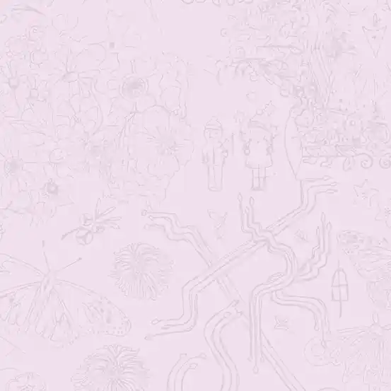 Sonderaktion Alison Glass Chrysanthemum Sketch Whisper