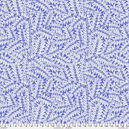 Neue Kollektion Kaffe Fassett X Morris & Co. Cotton Lawn Branches blue