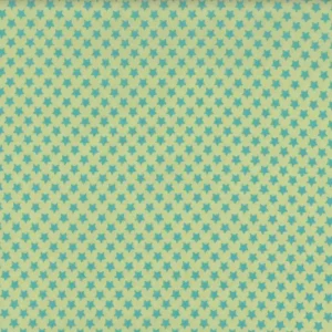 Nur Heute Wachstuch Stars pistachio/azur