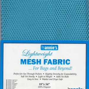 by annie's Mesh Fabric lightweight parrot blue Neue Ware