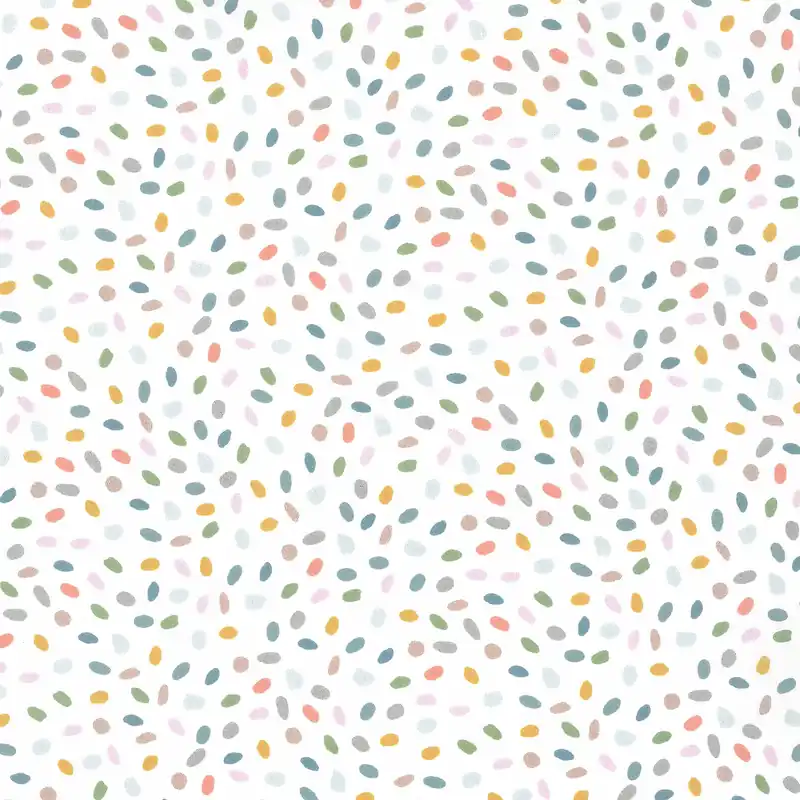 Exklusiv Westfalenstoffe Digitaldruck Capri Kleckse ‚Ostereier‘ multi