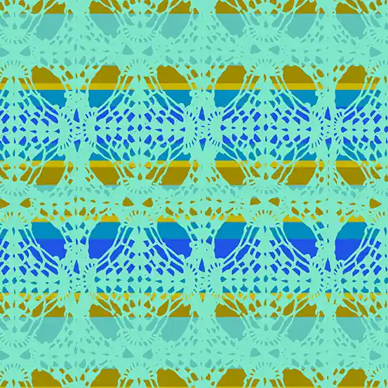 Alison Glass Chrysanthemum Lace Mint Ausverkauf