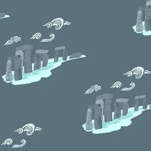 Begrenztes Angebot London Town by Sara Mulvanny Take me to Stonehenge Dark Slate