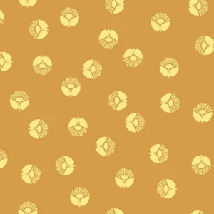 Along the Fields by Loes Van Oosten Circle FLower Goldenrod Sonderaktion