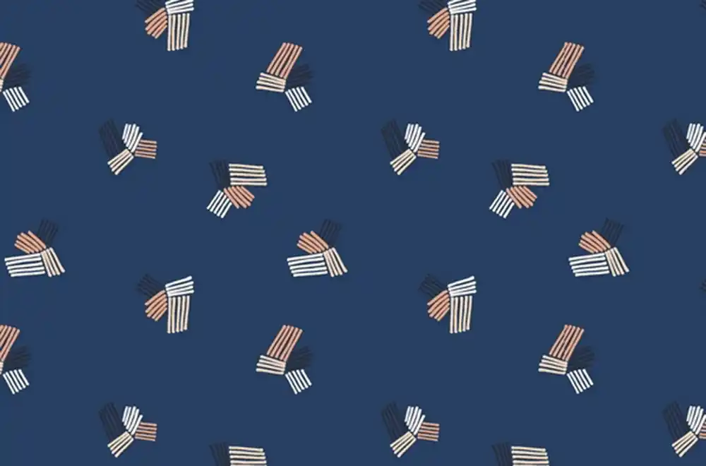 Handgefertigt Feel the Void by Alex Roda Free Style Midnight Hour Fabric