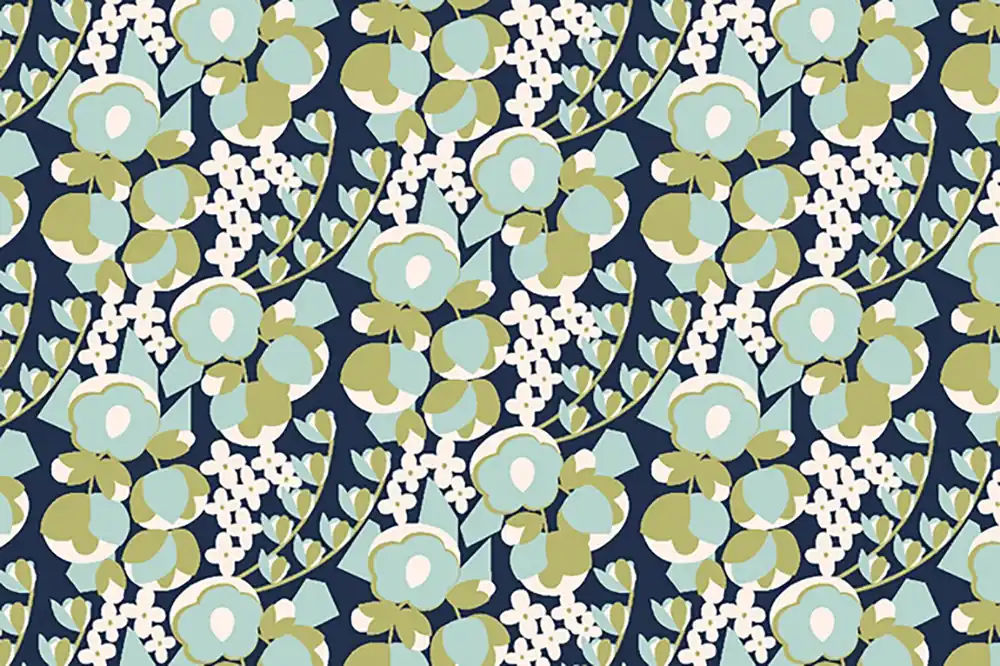 Bestseller Penny Cress Garden Megan Carter May Dayflower Fabric