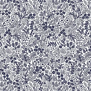 Cotton and Steel Basics - Rifle Paper Co - Tapestry Lace Navy Heute Kaufen