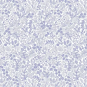 Nur Heute Cotton and Steel Basics - Rifle Paper Co - Tapestry Lace Periwinkle