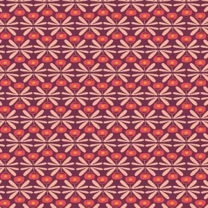 Solange Der Vorrat Reicht Cotton and Steel Loli's Garden Ana Sanfelippo Begonia I Think in Pink