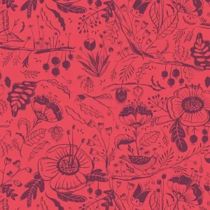 Top-Seller Cotton and Steel Loli's Garden Ana Sanfelippo Jacaranda Petunia