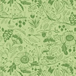 Preisknaller Cotton and Steel Loli's Garden Ana Sanfelippo Jacaranda Jolly Green