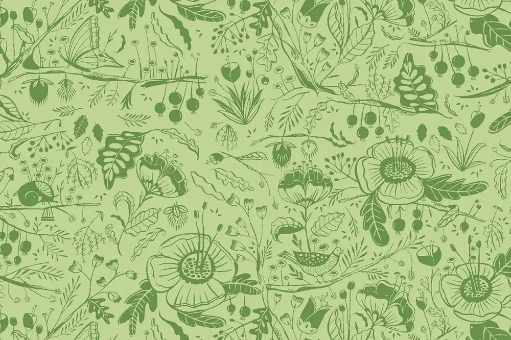 Preisknaller Cotton and Steel Loli’s Garden Ana Sanfelippo Jacaranda Jolly Green