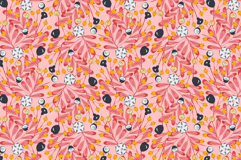 Cotton and Steel Loli’s Garden Ana Sanfelippo Petunia Starring at the sun Ab Werk