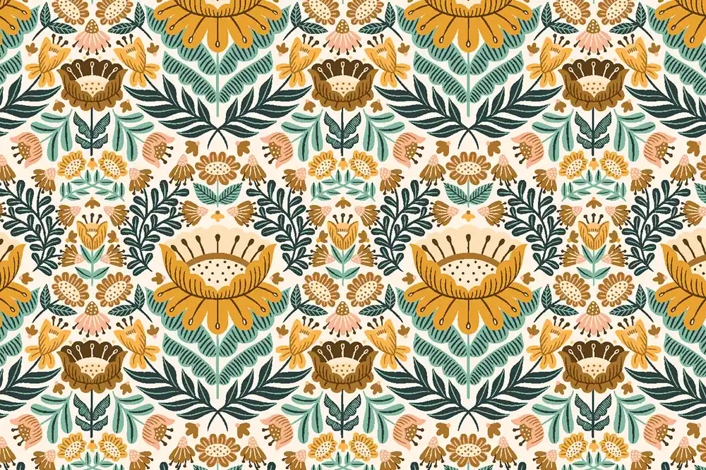 Aktuell Clara Jane by Chelsea Ekberg Clara Floral mustard