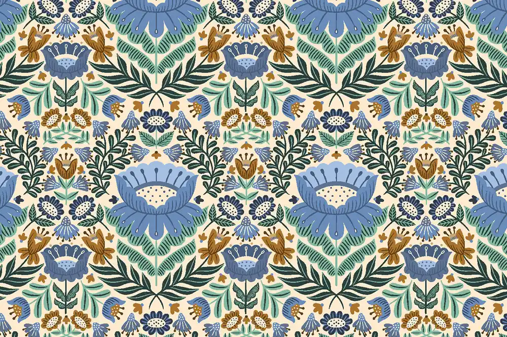 Neue Ware Clara Jane by Chelsea Ekberg Clara Floral blue