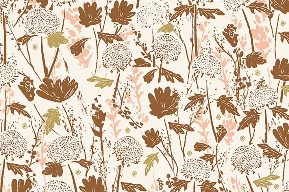 Preisknaller Cotton and Steel Summer Folk Lissie Teehee Wander Field Auburn