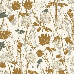 Cotton and Steel Summer Folk Lissie Teehee Wander Field Gold Gratis Versand