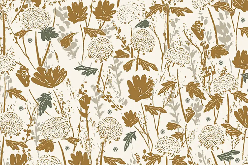 Cotton and Steel Summer Folk Lissie Teehee Wander Field Gold Gratis Versand