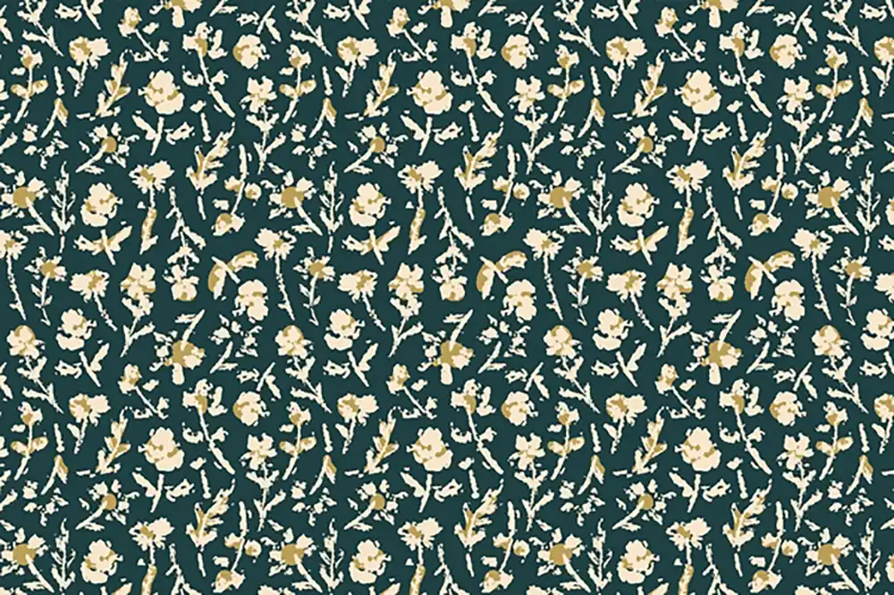 Cotton and Steel Summer Folk Lissie Teehee Little Florets Evening Blue Online Kaufen