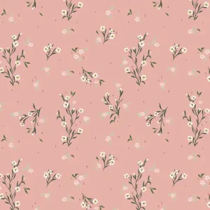 Cotton and Steel I'll watch you fly Lettie Mae Delicate Bloom Old Rose Neu Im Sortiment