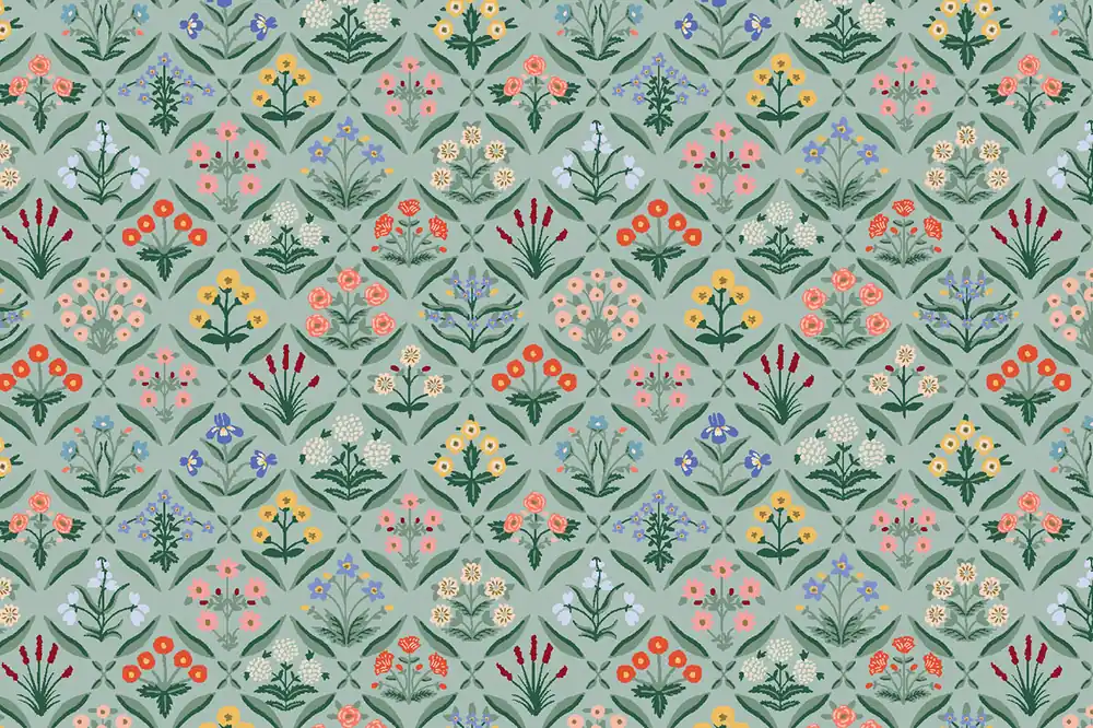 Rifle Paper Vintage Garden Estee Mint Mengenrabatt