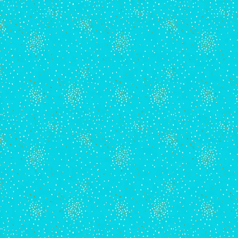 Markenware Cotton and Steel Basics – Clusters Breeze Metallic