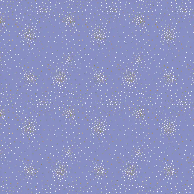 Cotton and Steel Basics – Clusters Wisteria Metallic Schneller Versand