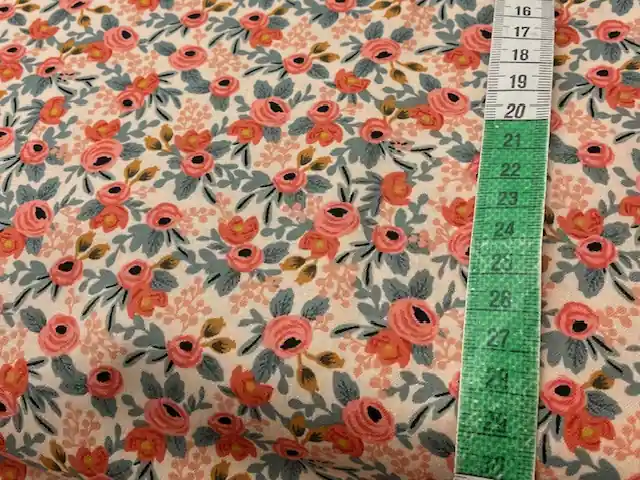 Top-Qualität Cotton and Steel Rifle Paper Garden Party salmon