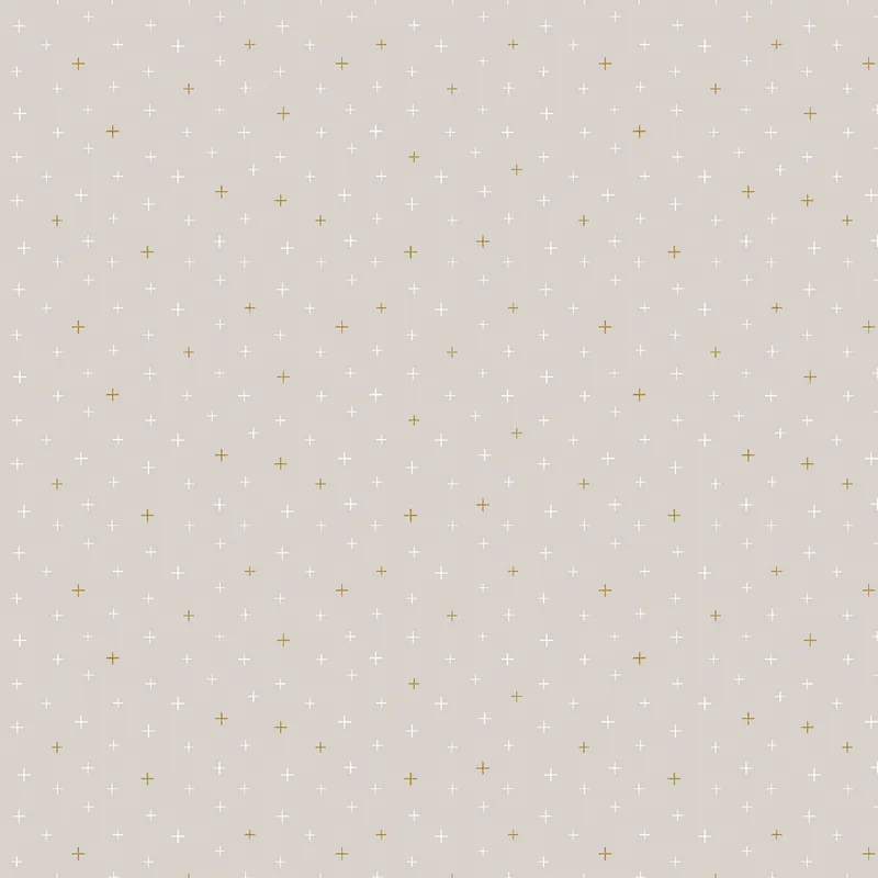 Markenware Cotton and Steel Basics – Be Positive Cumulus Cloud Metallic