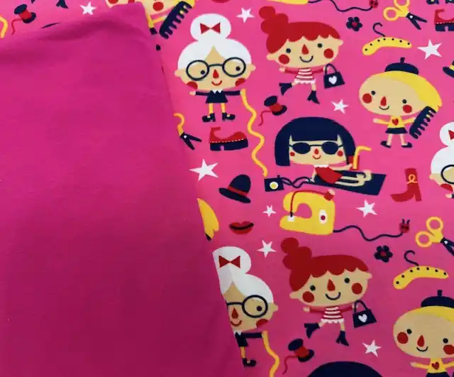 Stoffpaket Fashiongirl Uni fuchsia Top-Angebot