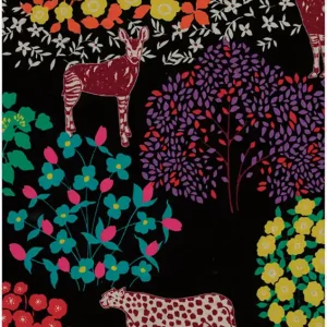 Echino Leinen/Baumwolle Bond black Geld-Zurück-Garantie