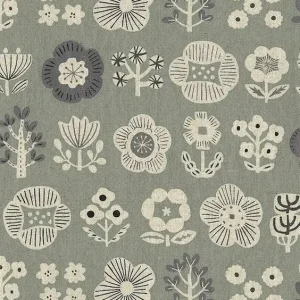 Canvas Kokka Flower Multi sage Wochenendangebot