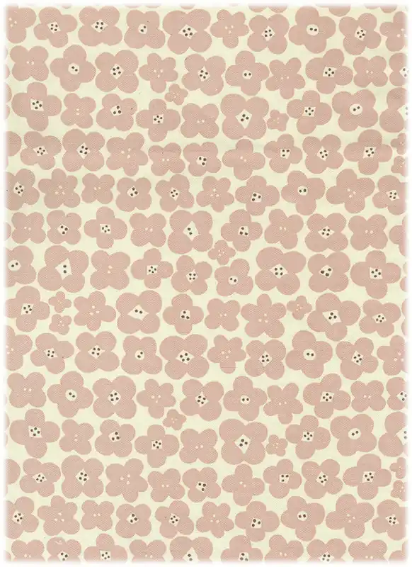 Kokka Oxford Flower rose Zertifiziert