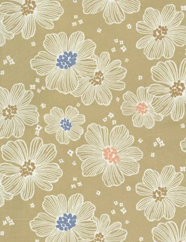 Saisonangebot Kokka Oxford Flower beige