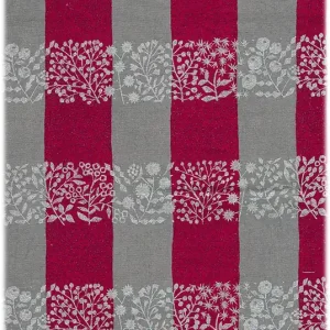 Top-Preis Echino Leinen/Baumwolle Lattice Pink