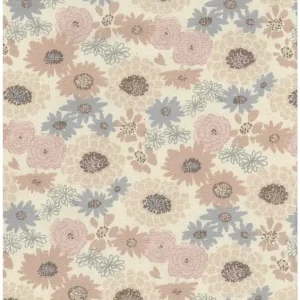 Super-Preis Kokka Oxford Flowerfield dusty rose