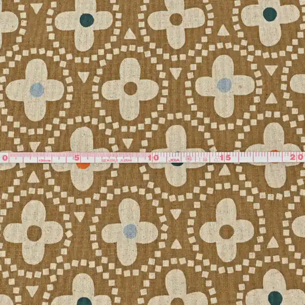 Canvas Kokka Le Bouquet Ornamente mustard Sichere Zahlung