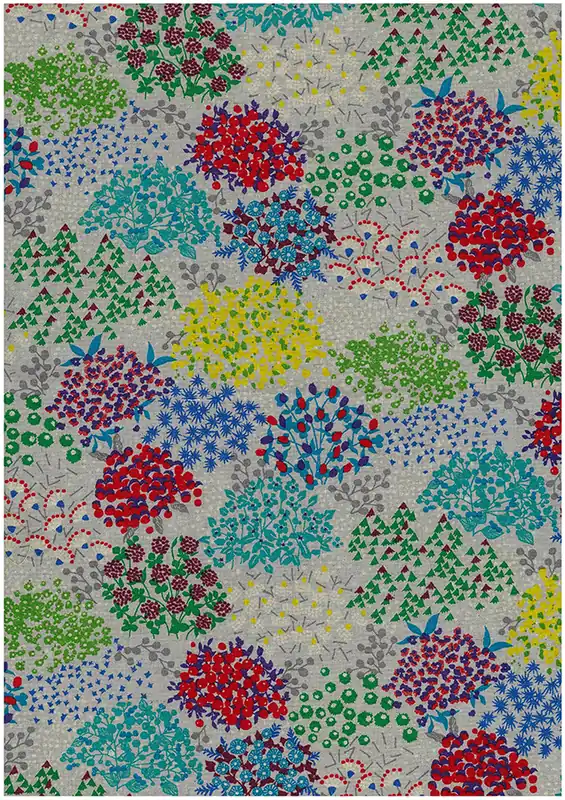 Echino Leinen/Baumwolle Sketch multi Exklusiv