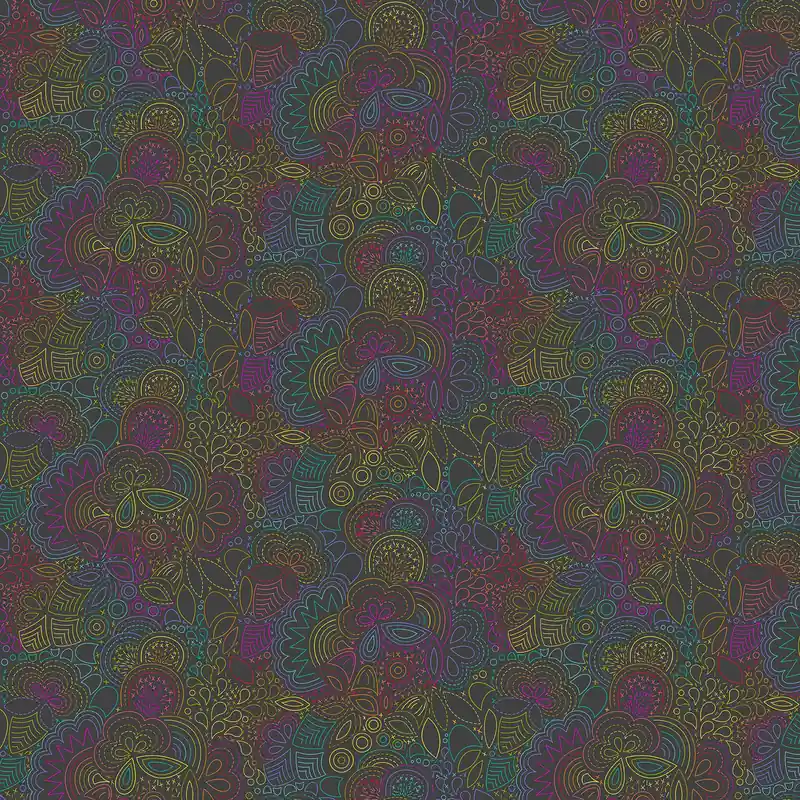 Heute Kaufen Alison Glass Color Wheel Rainbow Stitched Night