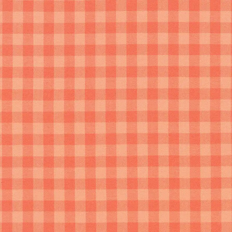 Elizabeth Hartman Kitchen Window Wovens Gingham Nectarine Im Trend