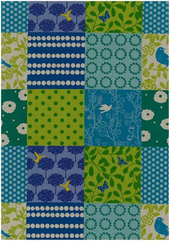 Expressversand Echino Patchwork multi green