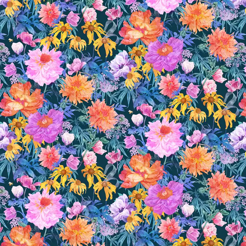 Garantierte Lieferung Margo by Adriana Picker Digitalprint Garden Party teal