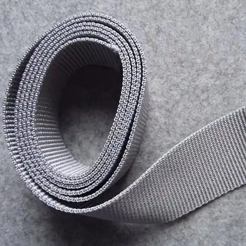 Kostenloser Versand Gurtband silbergrau