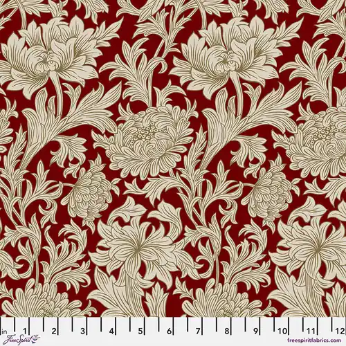 Morris & Co. The Oxford Holiday Collection Chrysanthenum Tonal Crimson Kostenfreie Lieferung