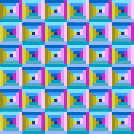 Exklusiv Anna Maria Parry Piecework Log Cabin Beach