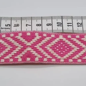 Gurtband Raute pink 30 mm Angebot