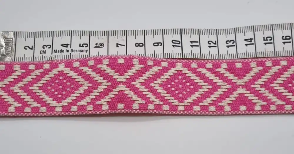 Gurtband Raute pink 30 mm Angebot